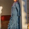 Traje de gitana talla grande con corte favorecedor y ajuste entallado en cintura Ana Faura Tomares.