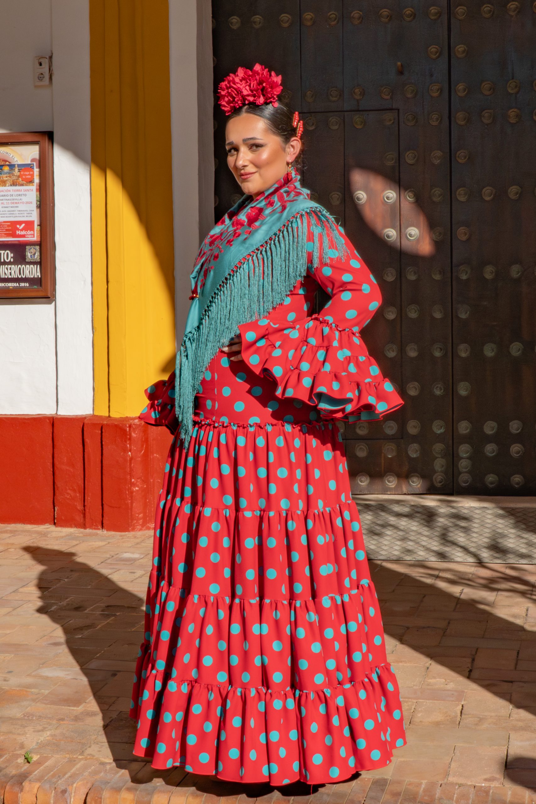 Flamencura curvys (37 de 174) Traje de gitana talla grande con corte favorecedor y ajuste entallado en cintura Ana Faura Tomares.