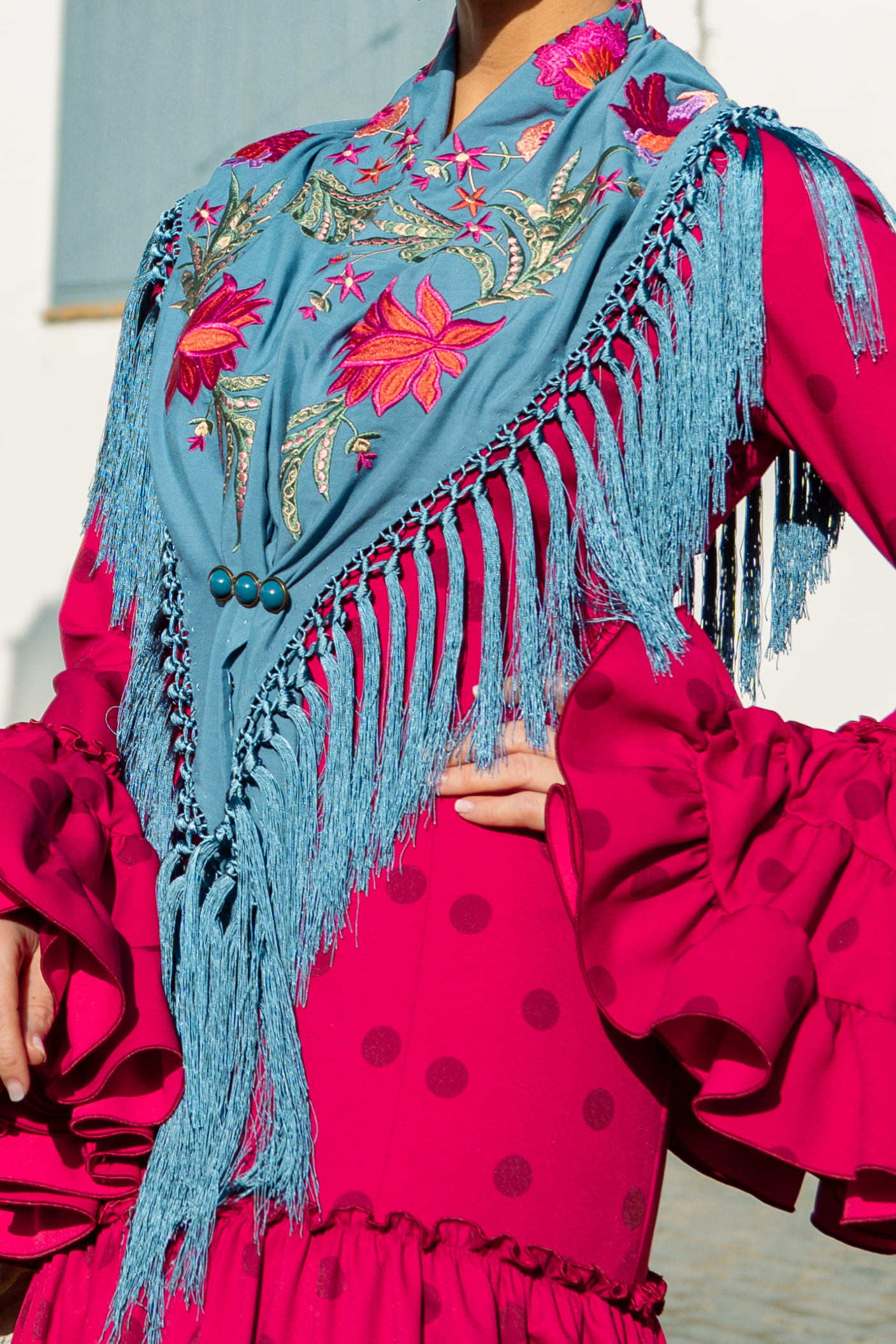 Manton Bordado Flamenco