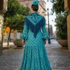 Traje de gitana talla grande con corte favorecedor y ajuste entallado en cintura Ana Faura Tomares.
