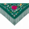 Mantón de Flamenca Verde Esmeralda