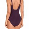 Bañador Copa C Deportivo Morado Oscuro Reductor - Vista de la espalda - Ana Faura