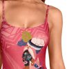 Bañador estampado étnico con control abdomen y escote profundo detrás - Detalle del diseño - Ana Faura