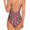 Bañador estampado Patchwork con Copas Preformadas y Soft Control - Vista de la espalda - Ana Faura