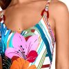 Bañador Soft Control Estampado Étnico Floral Multicor con Copas B - Detalle del diseño - Ana Faura