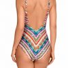 Bañador Soft Control Estampado Étnico Floral Multicor con Copas B - Vista de la espalda - Ana Faura