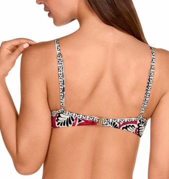 Bikini con Aros Estampado Étnico Geomético Multicolor - Detalle del diseño - Ana Faura