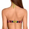 Bikini Bandeau Multicolor Estampado Tie-Dye - Detalle del diseño - Ana Faura