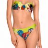 Bikini Bandeau Tropical Wild con Copas Preformadas y Sujeción al Cuello - Vista frontal completa - Ana Faura