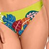 Bikini Bandeau Tropical Wild con Copas Preformadas y Sujeción al Cuello - Primer plano del tejido y textura - Ana Faura