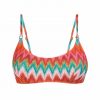 Bikini Bralette Lurex Zigzag con Braga Atada - Vista frontal completa - Ana Faura
