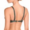 Bikini Deportivo Escote Regulable Lurex Oliva - Detalle del diseño - Ana Faura