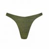 Bikini estilo gaviota verde militar efecto lurex - Vista frontal completa - Ana Faura