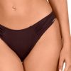 Bikini Halter Copa C Fruncido Dorado - Primer plano del tejido y textura - Ana Faura