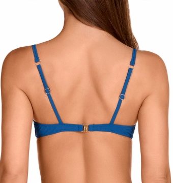 Bikini de sujeción con aro azul cobalto - Detalle del diseño - Ana Faura