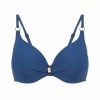 Bikini de sujeción con aro azul cobalto - Vista frontal completa - Ana Faura