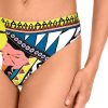 Bikini de sujeción con diseño tribal vibrante Copa C - Primer plano del tejido y textura - Ana Faura