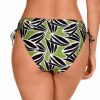 Braga de Bikini Clásica Regulable Estampado Botánico Verde - Detalle del diseño - Ana Faura