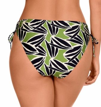 Braga de Bikini Clásica Regulable Estampado Botánico Verde - Detalle del diseño - Ana Faura