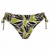 Braga de Bikini Clásica Regulable Estampado Botánico Verde - Vista frontal completa - Ana Faura