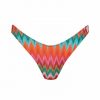 Braga de Bikini Brasileña Tiro Alto Lúrex Multicolor - Vista frontal completa - Ana Faura
