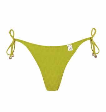 Braga de Bikini Brasileña Ajustable Verde Lima - Vista frontal completa - Ana Faura