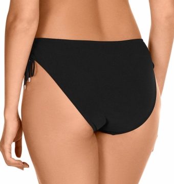 Braga de Bikini Clásica Ajustable Negra - Detalle del diseño - Ana Faura
