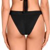 Braga de bikini clásica bicolor, blanco y negro - Detalle del diseño - Ana Faura