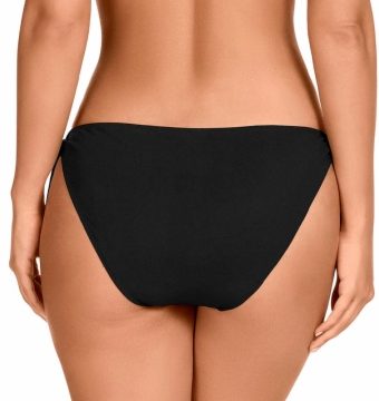 Braga de Bikini Clásica Ajustable Negra Lazadas - Detalle del diseño - Ana Faura