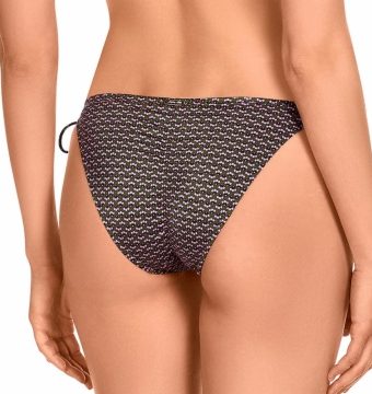 Braga de Bikini Clásica con Lazos y Estampado Étnico - Detalle del diseño - Ana Faura