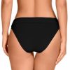 Braga de bikini clásica negra doble altura - Detalle del diseño - Ana Faura