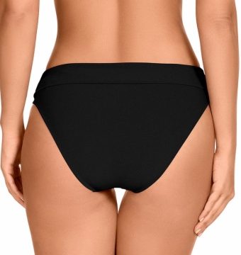 Braga de bikini clásica negra doble altura - Detalle del diseño - Ana Faura