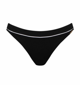 Braga de bikini clásica negro con contraste - Vista frontal completa - Ana Faura