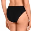 Braga de bikini clásica control negro tiras de colores - Detalle del diseño - Ana Faura