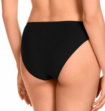 Braga de bikini clásica control negro tiras de colores - Detalle del diseño - Ana Faura