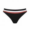 Braga de bikini clásica control negro tiras de colores - Vista frontal completa - Ana Faura