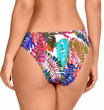 Braga de Bikini Clásica Estampado Tropical Multicolor - Detalle del diseño - Ana Faura