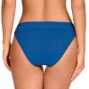 Braga de bikini doble altura básica lisa azul marino - Detalle del diseño - Ana Faura