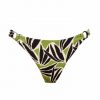 Braga de Bikini Estampado Botánico Anillas Doradas - Vista frontal completa - Ana Faura