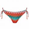 Braga de Bikini con Lazos y Estampado Geométrico Multicolor - Vista frontal completa - Ana Faura