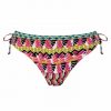 Braga de bikini con lazada ajustable y estampado étnico - Vista frontal completa - Ana Faura