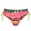 Braga de Bikini de Lazo Corredero de Tiro Alto Estampado Abstracto Multicolor - Vista frontal completa - Ana Faura