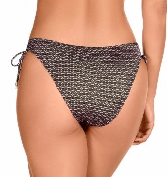 Braga de Bikini con Lazos y Estampado Étnico - Detalle del diseño - Ana Faura