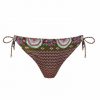 Braga de Bikini con Lazos y Estampado Étnico - Vista frontal completa - Ana Faura
