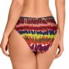 Braga de Bikini con Lazos Regulables y Estampado Multicolores Vibrantes - Detalle del diseño - Ana Faura