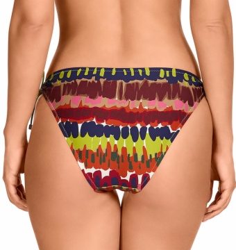Braga de Bikini con Lazos Regulables y Estampado Vibrante - Detalle del diseño - Ana Faura