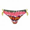 Braga de Bikini con Lazos Regulables y Estampado Vibrante - Vista frontal completa - Ana Faura
