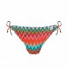 Braga de Bikini Clásica de Lazos con Estampado Geométrico Brillante - Vista frontal completa - Ana Faura