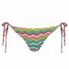Braga de Bikini con Lazos Regulables y Estampado Geométrico Tropical - Vista frontal completa - Ana Faura
