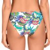 Braga de Bikini de Lazos con Estampado Tropical y Geométrico Multicolor - Detalle del diseño - Ana Faura